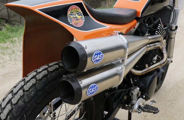 ss flat track muffler