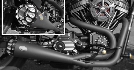 Ken's Factory 2-into-1 Dyna Exhaust - American Motorcycle