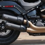 S&S Grand National Slip-ons for Milwaukee-Eight Powered Fat Bob